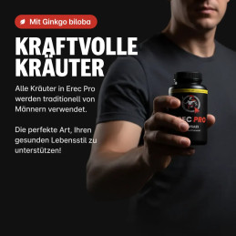 3x Bottle Erec Pro - 180 Kapseln